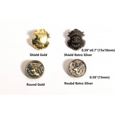 C109 - Shied Buttons 0.59"(15mm) C109-O