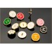 C121-1 - Brushed Buttons - 0.79"(20mm) C1211-1-O