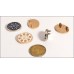 C140 - Oval Buttons 0.5"x0.7"(13mmx18mm) C140-O