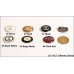 C141 - Oval Small Buttons 0.5"x0.7"(13mmx18mm) C141-O