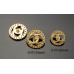 C148 -1- Gold Hollow Buttons 0.79"/1"(20/25mm) C148-1-O