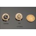 C99 - Round Gold Buttons 0.7"(18mm) C99-O