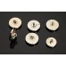 C44 - Star Buttons Twin C Custom Electroplating Replacement Metal Clothes Sewing DIY Handwork 0.7"/0.55"(18mm/14mm )- c44