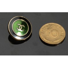 C19- Green CC Buttons Custom Fastener Sewing DIY 0.79"(20mm) - C19