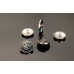 C35 - Silver Side Buttons Custom Shirt BeadMetal Luxury OverCoat Sewing DIY 0.79"(20mm)- c35-2