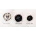 C4 - Silver Edge Buttons Chanel Custom Shirt Bead MetalOverCoat Sewing DIY CC Button 0.79"~1" (20mm-25mm) 