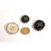 C4 - Silver Edge Buttons Chanel Custom Shirt Bead MetalOverCoat Sewing DIY CC Button 0.79"~1" (20mm-25mm) 