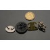 C61 - Black Hollow Buttons Custom Metal High Quality Bead Luxury Coat Sewing DIY 0.83"/0.9"(21mm/23mm)- c61