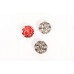 C8 - Flower Metal Buttons Custom Shirt BeadMetal Luxury OverCoat Sewing DIY 0.7" (18mm) -c 8-2