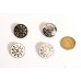 C44 - Star Buttons Twin C Custom Electroplating Replacement Metal Clothes Sewing DIY Handwork 0.7"/0.55"(18mm/14mm )- c44