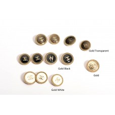 C5- Gold Buttons Custom Shirt BeadMetal OverCoat Sewing DIY (22mm-24mm) 