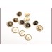 C5- Gold Buttons Custom Shirt BeadMetal OverCoat Sewing DIY (22mm-24mm) 