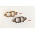 Cu102 - C Letter Buttons Ring Charm 0.87"(22mm) cu102