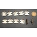 Cu17 - Gold Edge Jewel Hollow Charms - 0.63"x0.87"(16mmx22mm) - cu17