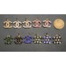 Cu19 - Jewel Hollow Charms Gold Edge -0.55"x0.7"(14mmx18mm) - cu19