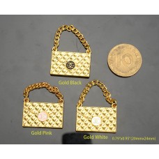 Cu21 -  Chain Pull Buttons  Charm 0.79"x0.95"(20mmx24mm) cu21