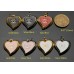 Cu23 -1 - Heart Buttons Love Charm 0.87"(22mm) cu23-1