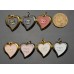 Cu23 -1 - Heart Buttons Love Charm 0.87"(22mm) cu23-1