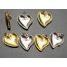 Cu23 -1 - Heart Buttons Love Charm 0.87"(22mm) cu23-1