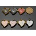 Cu23 -1 - Heart Buttons Love Charm 0.87"(22mm) cu23-1