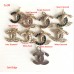 Cu38 -1- Jewel Hollow Charms Gold Edge Half - 0.7"( 18mm) - cu38-1