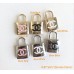 cu64- Lock Buttons Ring Charm 0.87"x0.5"(22mmx13mm) cu64