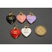 Cu8 - Small Heart Buttons 0.67"x0.83"(17mmx21mm) cu8