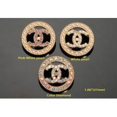 J10-1 - Jewel Hollow Buttons - 1.06"(27mm) - J10-1