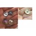 J143 - Button White Diamond CC Buttons Sewing Custom - 0.7"/0.79"(18/20mm) - J143