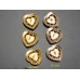 J2-1 - Heart Gem Buttons -1"(25mm)- J2-1