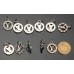 J30 - L Jewel Ring Buttons Silver Edge - 0.67"(17mm) - J30