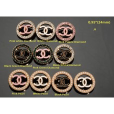 J9 - Hollow Jewel Buttons - 0.95"(24mm) - J9