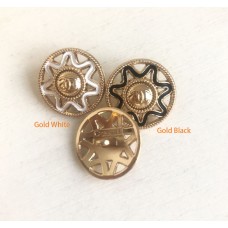 C383 - Round Gold Buttons - 0.79"(20mm) C383-N