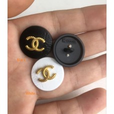 C392- Yellow Gold Button Chanel Buttons CC Button - 0.79"(20mm) - c392