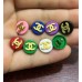 C417-  Gold Button Small Buttons CC Button Sewing clbtton - 0.47"(12mm) - c417