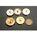 C220 - Gold Round Button 0.87"/0.79"(/22mm20mm) C220-N