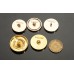 C220 - Gold Round Button 0.87"/0.79"(/22mm20mm) C220-N