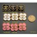 C300 - Flower Square Buttons - 0.87"(22mm) C300-N