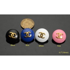 C330 - Gold Round Buttons - 0.7"(18mm) C330-N