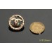 C336 -2 - Hollow Gold  Buttons - 0.79"(20mm) C336-2-N