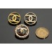 C336 -2 - Hollow Gold  Buttons - 0.79"(20mm) C336-2-N