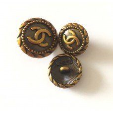 C360 - Bronze Charm Buttons 0.7"/0.87"(18/22mm) - c360