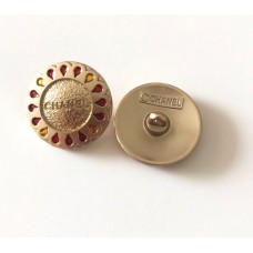 C361- Gold Round Buttons 0.79"(20mm) C361-N