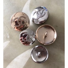 C364 - Silver Charm Buttons 0.59"/0.79"(15/20mm) - c364