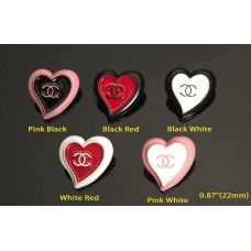 C174 -  Love Heart Buttons 0.87"(22mm) C174-N