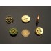 C178 - Gold Hollow Buttons 0.79"(20mm) C178-N