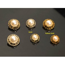 C207-2 - Gold Pearl Buttons 0.7"-1"(18-25mm) C207-2-N