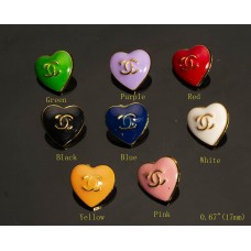 C249 - Small Heart Buttons 0.67"(17mm) C249-N