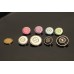 C268-2 -Beige Dark Blue Sweater Buttons 0.63"/0.7"/0.79"/0.95"(16//18/20/24mm) C268-2-N