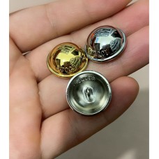 O107 - G Gold Ball Buttons Silver - 0.79"(20mm) - O107